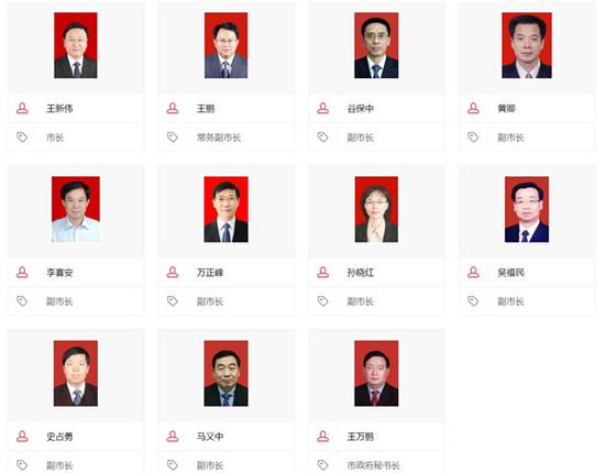 王新伟(市长):主持市政府全面工作。