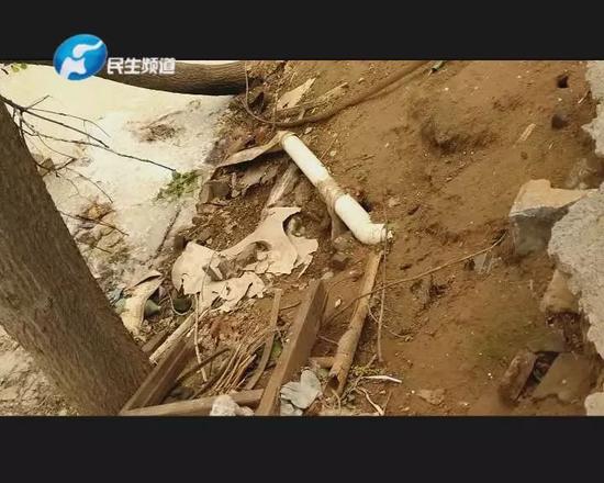 雖然發現了排污口，但記者并沒有看到有污水從里面流出。