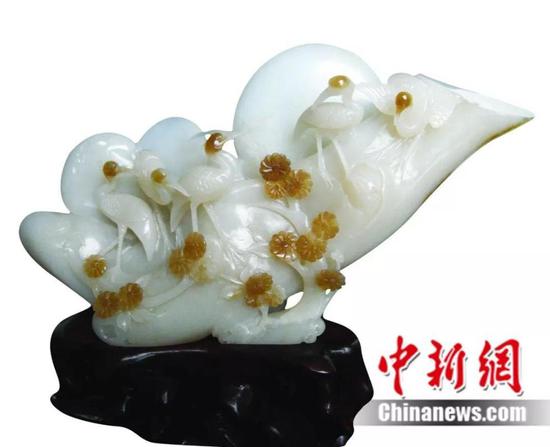 图为南阳石佛寺镇玉雕 镇平县委宣传部供图