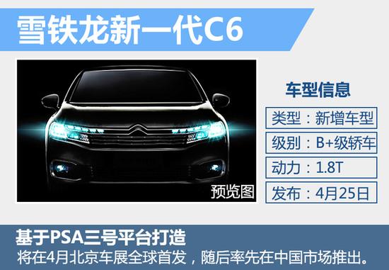 雪铁龙3款新车4月25日首发 含国产电动车高清图片