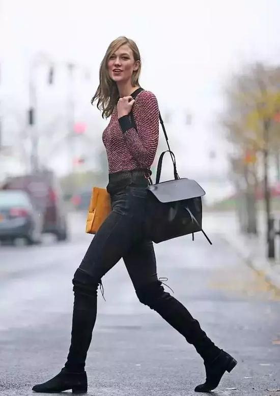 没穿过毛衣裙+过膝靴,怎么好意思说这个冬天我