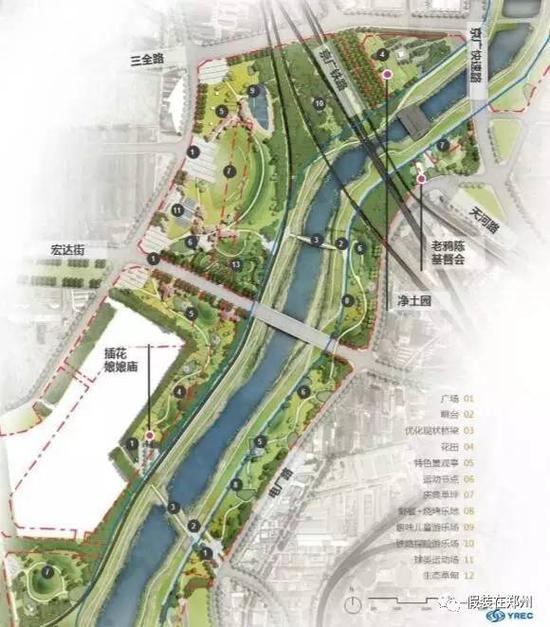 “花卉活力场”节点平面图