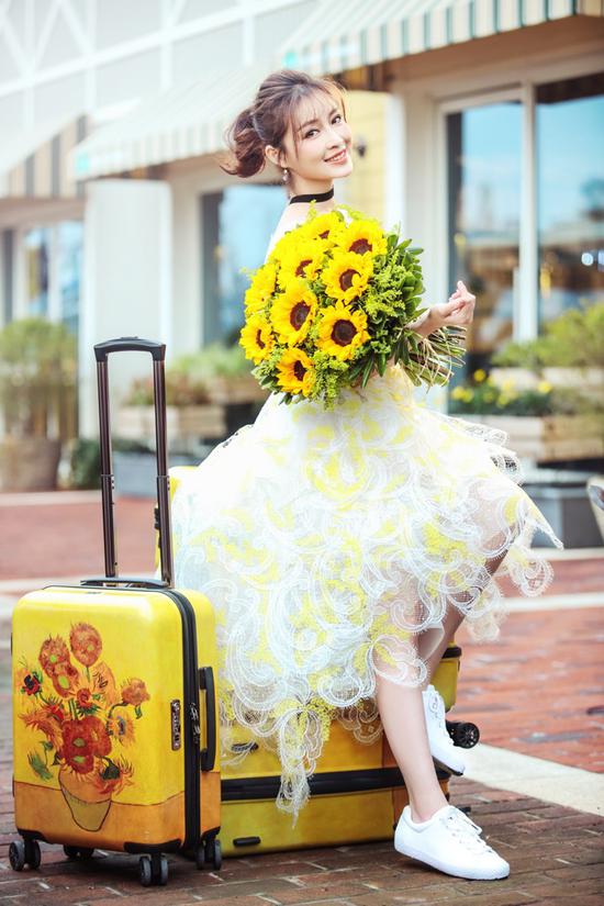 甘婷婷扎馬尾少女活力滿滿