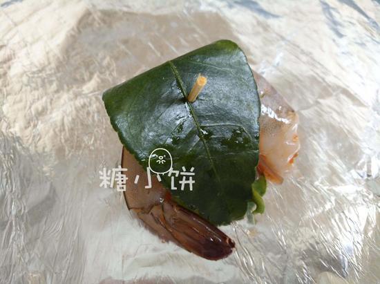 【青柠叶包烤甜辣虾】