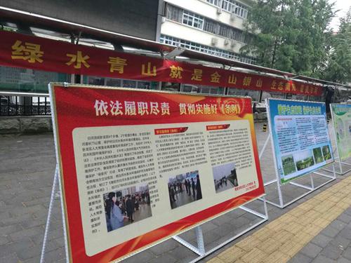 卧龙区法院摆放展板宣传《条例》