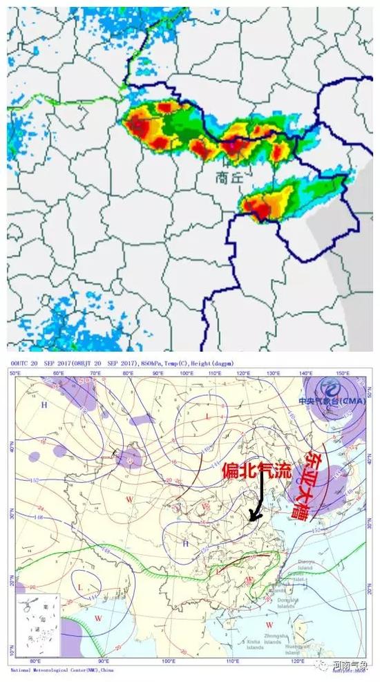 21日，有低槽东移影响我省北部，黄河以北有阵雨或雷阵雨，虽然过了主汛期，但近期温度较高，还是要防范强对流天气的发生。