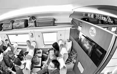 时速350公里!7对复兴号动车组在京沪高铁飞奔