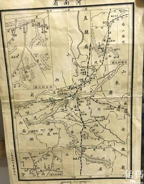 1915年的《河南省地图》