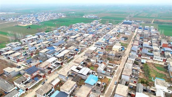 航拍下的大路吴社区。 闫开健 摄