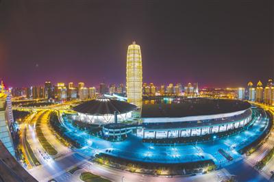 郑州国际会展中心夜景