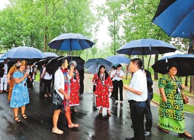 参观兰考堌阳镇徐场民族乐器专业村