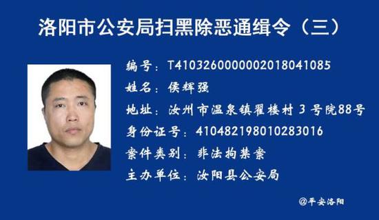 目前，犯罪嫌疑人侯辉强被警方依法刑事拘留。