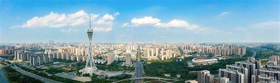 航拍下的郑州城区。 本版图片均为受访者供图