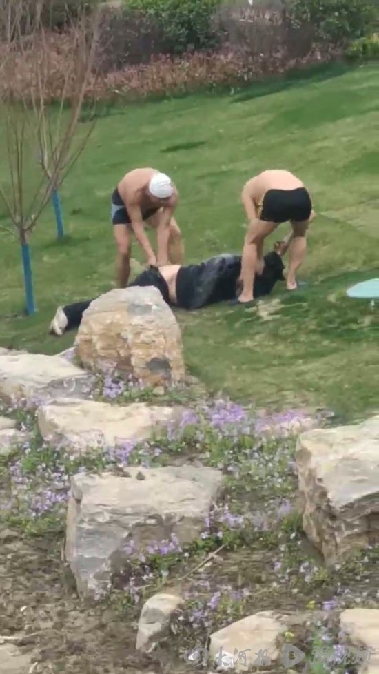 罗德强救落水者现场（资料图）