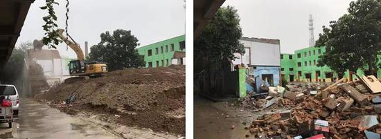 (中原区须水街道拆除四环东郑上路北,