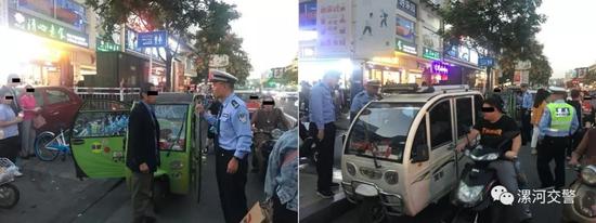 顺河交管巡防大队查扣“摩的”