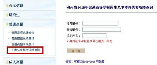 2018年河南艺考成绩合格线公布 附分数段统计