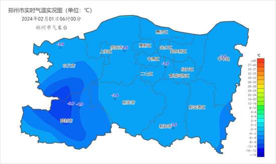 昨夜今晨郑州出现中到大雪，今日阴天有零星小雪