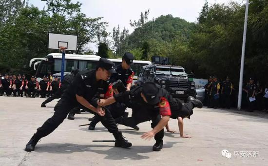 洛阳特警跨区域野外拉动演练每张图片都写满了帅
