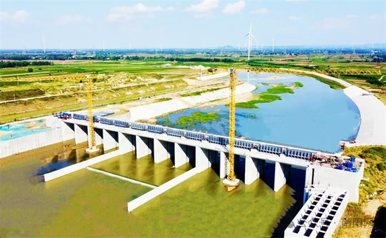 唐河航运一期工程主体完工。图片来源：南阳网