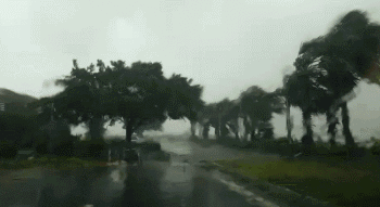 ▲台风“天鸽”逼近时,珠海掀起狂风暴雨。邓媛雯 摄
