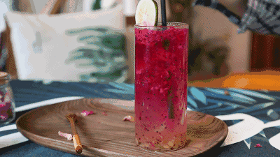 火龙果和茉莉花酱的搭配意外的很和谐