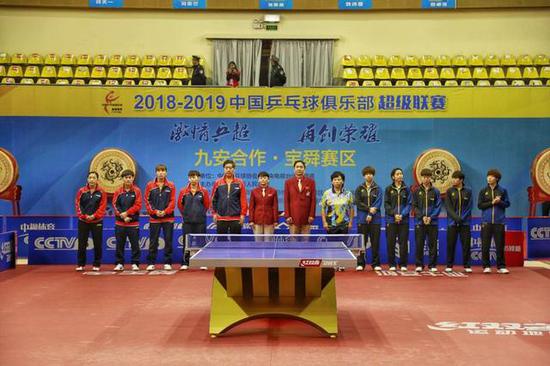 2018-2019中国乒乓球俱乐部超级联赛 九安合