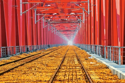 壮美的京广铁路大桥　记者 许俊文 摄影