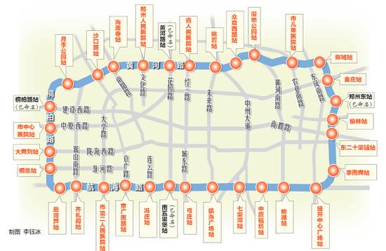 郑州地铁1号线二期和5号线站点名称正式确定