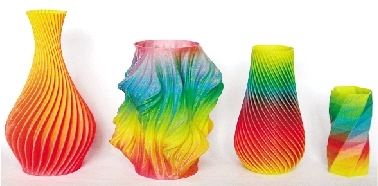 彩色3D打印作品 