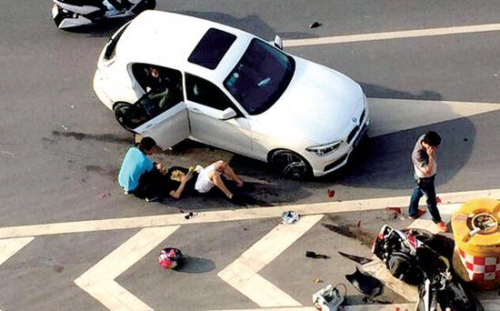 事故現場 圖片由網友提供