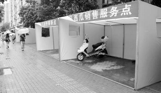 往年的西瓜直销点