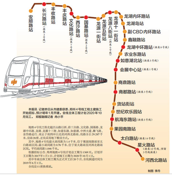 地铁4号线明年元旦开建