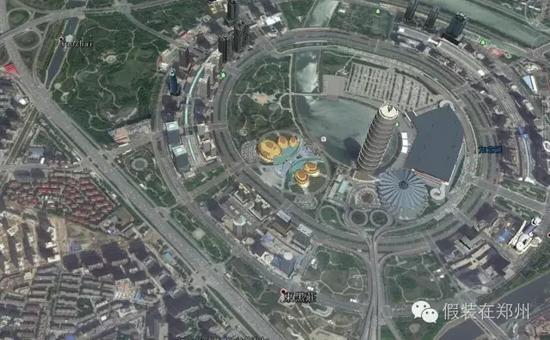 从2100米高空俯瞰郑东新区CBD(点击图片放大看)