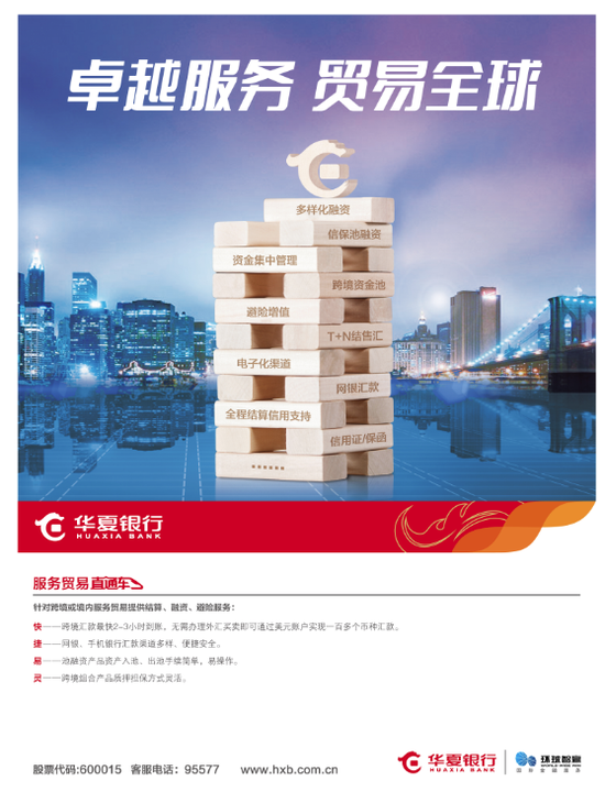 华夏银行推“服务贸易直通车”:专属方案提升企业竞争力