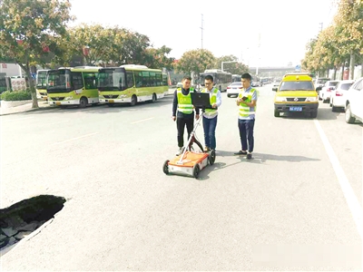 淮河路,手推雷达加密检测