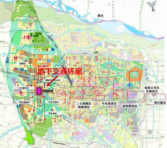 常西湖新区地下交通环廊系统工程区位图