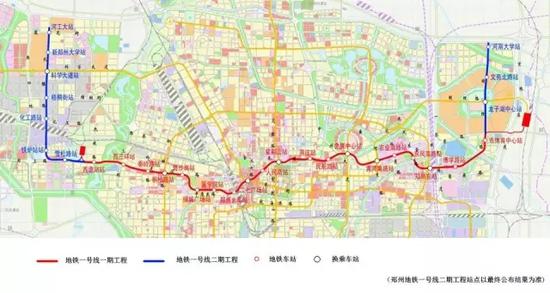 1號線走向（雪松路站實為大莊站）