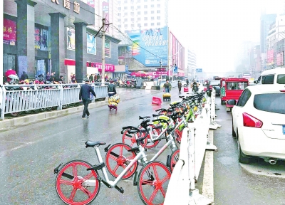 共享单车已融入市民的生活,但带来的一系列问题也不容忽视。记者白周峰张琮摄影