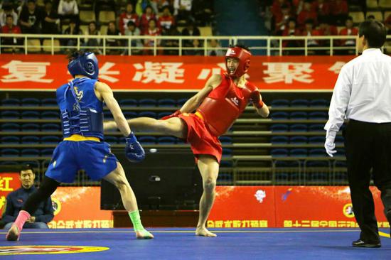 全国十三运会散打预赛 河南散打队获得2金