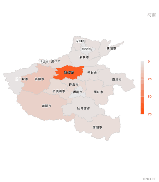 "勒索病毒"河南分布地图发布 _新浪河南_新浪网
