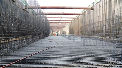 白沙園區綜合管廊施工現場