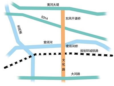 郑州从市区去黄河边又多一条大道 意见书公示