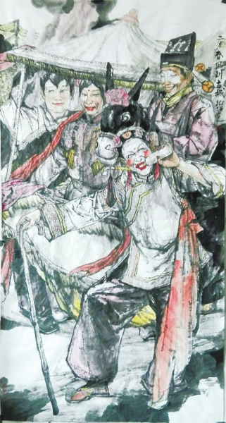 孙龙超作品《二月春风到古城》