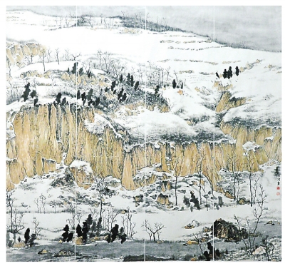 赫涛作品《最爱邙岭雪后晴》