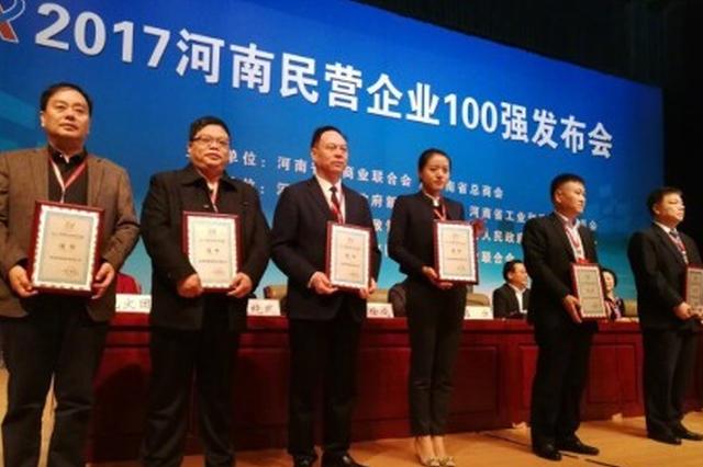 2017河南民营企业百强榜出炉 这俩城市入围企