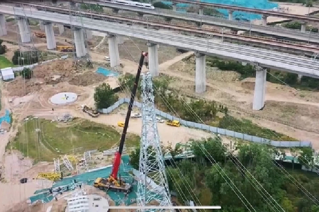 “米”字形高铁郑州地区电力迁改项目全部完工