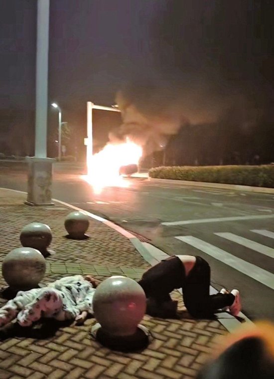 被救者脱离险境 视频截图