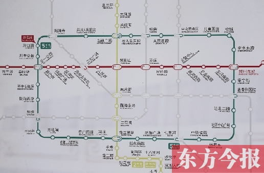 郑州1~6号地铁线路图