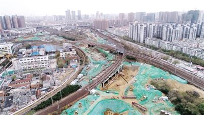 紅圈處為金水路西延下穿鐵路隧道